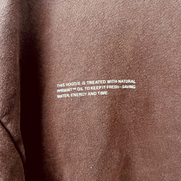 Pangaia Womens 365 Midweight Hoodie Chocolate Brown Sustainable Size Small - Picture 3 of 9